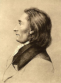 Eckermann 1825, Bild von Johann Joseph Schmeller